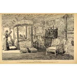  1906 Charles Dana Gibson Dowager Maid Bedroom Print 