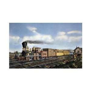  Currier and Ives   American Express Train Giclee
