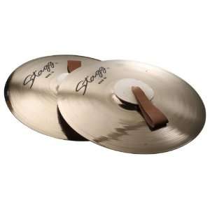 Stagg MAB 18 18 Inch Marching/Concert Cymbals Pair   Brilliant Finish