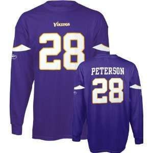  Adrian Peterson Purple Reebok Jersey Name and Number Long 