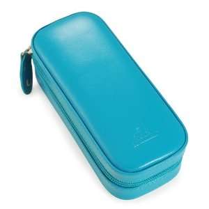   Concepts Leather Oblong Zip Around Jewelry Case, Teal