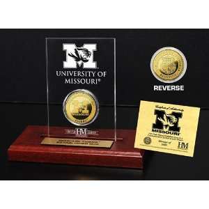   University of Missouri 24KT Gold Coin Etched Acrylic