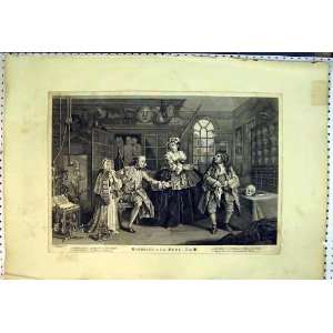 Marriage A La Mode Doctor Medicine People Ill Old Print  