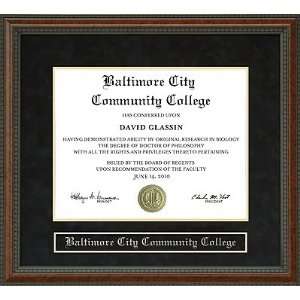  Baltimore City Community College (BCCC) Diploma Frame 