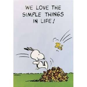 Peanuts Simple Things Snoopy Cartoon Poster 24 x 36 inches 