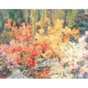  Azaleas Giverny Poster Print