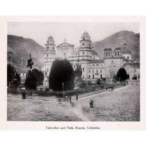 1911 Print Cathedral Park Bogota Columbia South America 