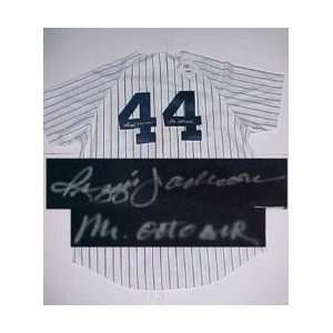  APE Reggie Jackson Autographed Authentic Baseball Jersey 