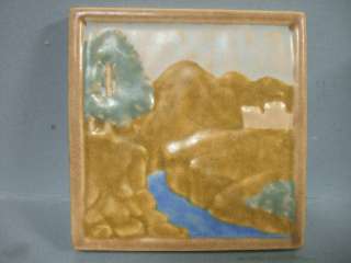 California Art Tile Co Scenic River Trees Pottery  #2  