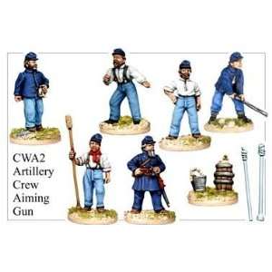     American Civil War Artillery Crew Aiming Gun Toys & Games