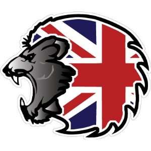 United Kingdom UK GB England Lion Flag Car Bumper Sticker Decal 4x3.5 