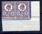 gb edward vii sg 242 m28 2 5d slate purple