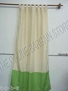 Ballard Designs Outdoor Curtains Drapes Panels bordered pole top 50x84 