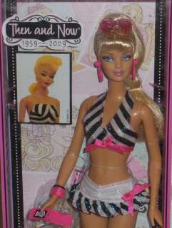 Barbie THEN & NOW bathing suit doll NEW IN BOX  
