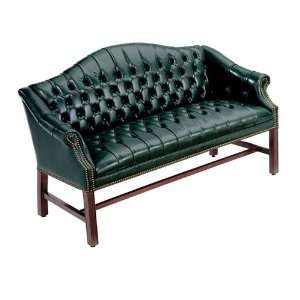  High Point Traditional Leather Loveseat