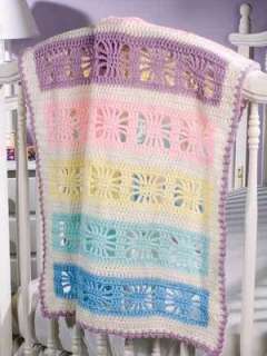   Blankets Crochet Patterns Afghans Trims Edgings Spider Rainbow  
