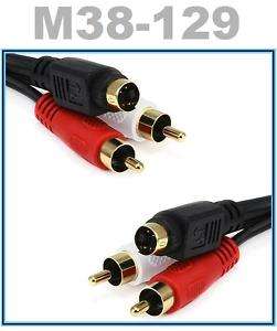 25 Feet/Foot S Video & RCA Stereo Audio Cable Wire Cord  