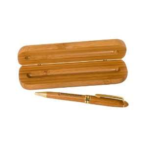  Personalized Bamboo Pen & Case Set 