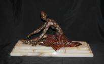 Art Deco French Bronze Chiparus Tanara Dancer Figurine  