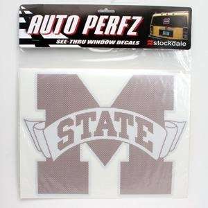    MISSISSIPPI STATE PERFORATED VINYL WINDOW DECAL
