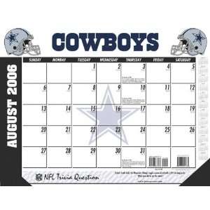  Dallas Cowboys 22x17 Academic Desk Calendar 2006 07 