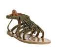 jacques olive suede fringe fregate flat gladiator sandals