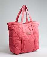 See By Chloe raspberry quilted cotton twill large tote style 