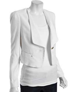 Leifsdottir pearl cotton Chameleon cropped tuxedo jacket   