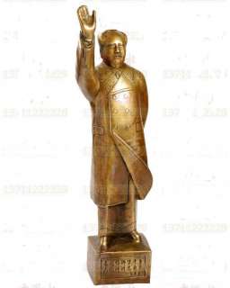 Chinese First Chairman Mao Tse tung Bronze Statue 13H  