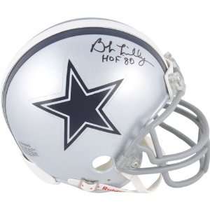   Lilly Dallas Cowboys Autographed Mini Helmet with HOF 80 Inscription