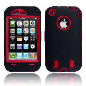   Cover for Iphone 3g 3gs Black / Red Cell Phones & Accessories