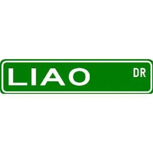 LIAO Street Sign ~ Personalized Family Lastname Sign ~ Gameroom 