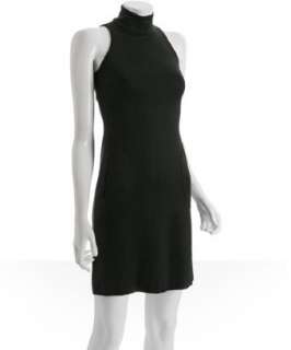 Shoshanna black mock neck sleeveless dress  