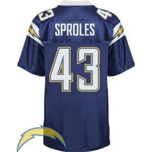   #43 Darren Sproles Dark Blue NFL Jersey Authentic Football Jersey