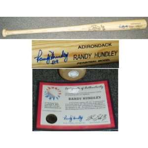 Randy Hundley Signed Adirondack Engraved Bat  Sports 