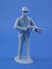 Marx Playset 54mm Recast Untouchables G Man with Tommy Gray Plastic 