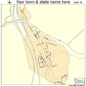  Street & Road Map of Pax, West Virginia WV   Printed 