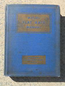 Motors Flat Rate Manual 1947 Factory Labor Parts Data  