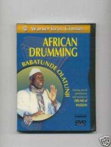 AFRICAN DRUMMING DVD BABATUNDE OLATUNJI DJEMBE DRUMS  