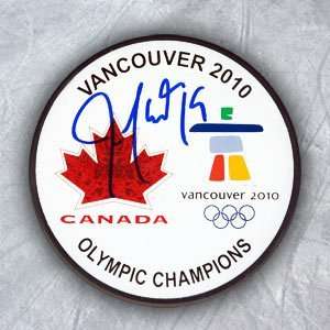  JOE THORNTON Team Canada SIGNED Olympic Gold Medal Puck 