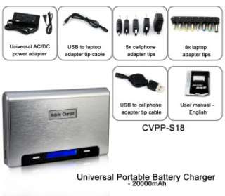 New Universal Portable Battery Charger   20000mAh  