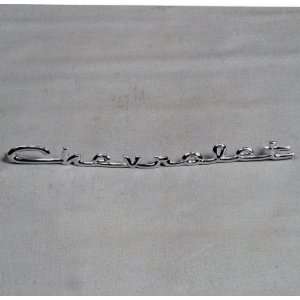  Chevy Hood Chevrolet Script, 1959 Automotive