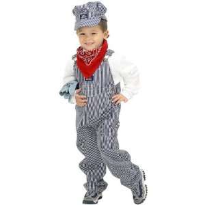  Train Engineer Costume Child Toddler 2T 3T Uniforms Toys 