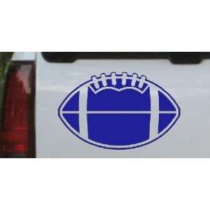 Football Sports Car Window Wall Laptop Decal Sticker    Blue 20in X 12 