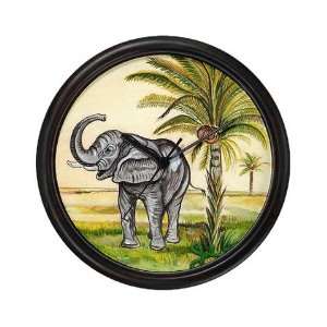  Elephant Elephant Wall Clock by 