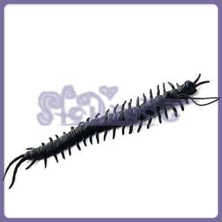 Black Soft Rubber Centipede Horror Fun Toy For Kids  