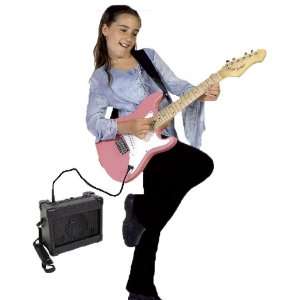    BeBoP Mini Electric Guitar Package   Pink Musical Instruments