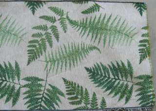   Fern Leaves Jacquard Woven Tapestry Runner Fabric Panel 13X73  