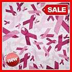   White PINK RIBBON BREAST CANCER SCARF NEW WHOLESALE SALE #EO708