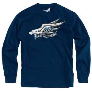   Lee Designs Crow Mens Long Sleeve T Shirt Navy Blue Small Automotive